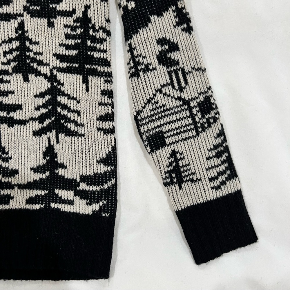 J Crew 100% Wool Pine Tree Sweater